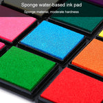 Tampone inchiostro oleoso quadrato 4x4 cm 2 pezzi