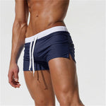 Pantaloncini piatti con tasca posteriore Pantaloncini da bagno estivi da spiaggia per uomo, S, M