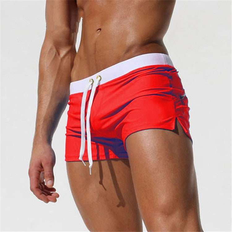Pantaloncini piatti con tasca posteriore Pantaloncini da bagno estivi da spiaggia per uomo, S, M
