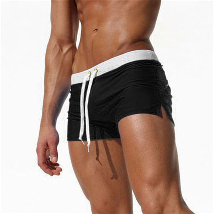 Pantaloncini piatti con tasca posteriore Pantaloncini da bagno estivi da spiaggia per uomo, L, XL