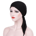 Cappello turbante con cappuccio avvolgente a due code curvo, M (56-58cm)