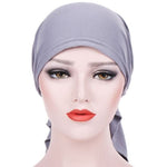 Cappello turbante con cappuccio avvolgente a due code curvo, M (56-58cm)