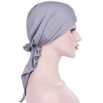 Cappello turbante con cappuccio avvolgente a due code curvo, M (56-58cm)