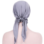 Cappello turbante con cappuccio avvolgente a due code curvo, M (56-58cm)