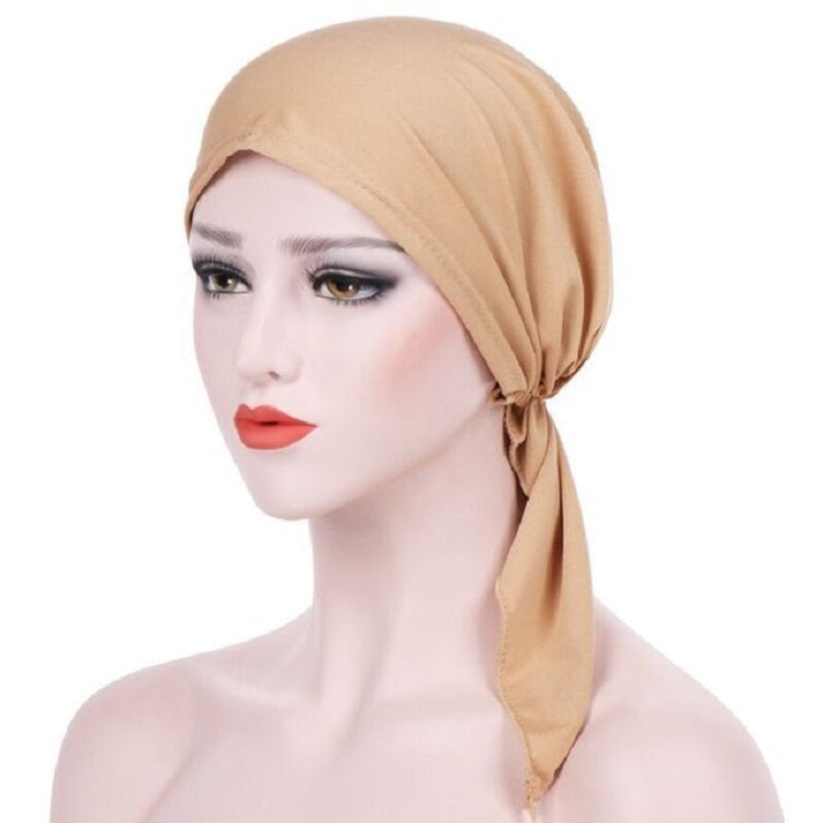 Cappello turbante con cappuccio avvolgente a due code curvo, M (56-58cm)