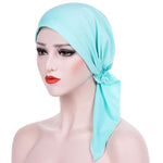 Cappello turbante con cappuccio avvolgente a due code curvo, M (56-58cm)