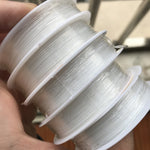 5 pezzi di lenza da pesca trasparente linea elastica accessori di gioielli fatti a mano fai da te materiale perline corda metallica, 0.5mm, 0.6mm, 0.7mm, 1mm, 0.8mm