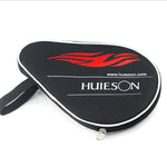 HUIESON HS-PT-H02 Racchetta da ping pong singola in tessuto Oxford con cerniera a forma di zucca con borsa per palline, dimensioni: 30x20,5 cm, HUIESON HS-PT-H02 (Black), HUIESON HS-PT-H02 (Blue)