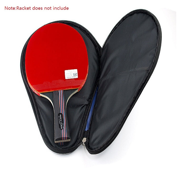 HUIESON HS-PT-H02 Racchetta da ping pong singola in tessuto Oxford con cerniera a forma di zucca con borsa per palline, dimensioni: 30x20,5 cm, HUIESON HS-PT-H02 (Black), HUIESON HS-PT-H02 (Blue)