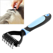 Spazzola per attrezzi per la cura dei capelli in pelliccia per cani e gatti, Blue, Pink
