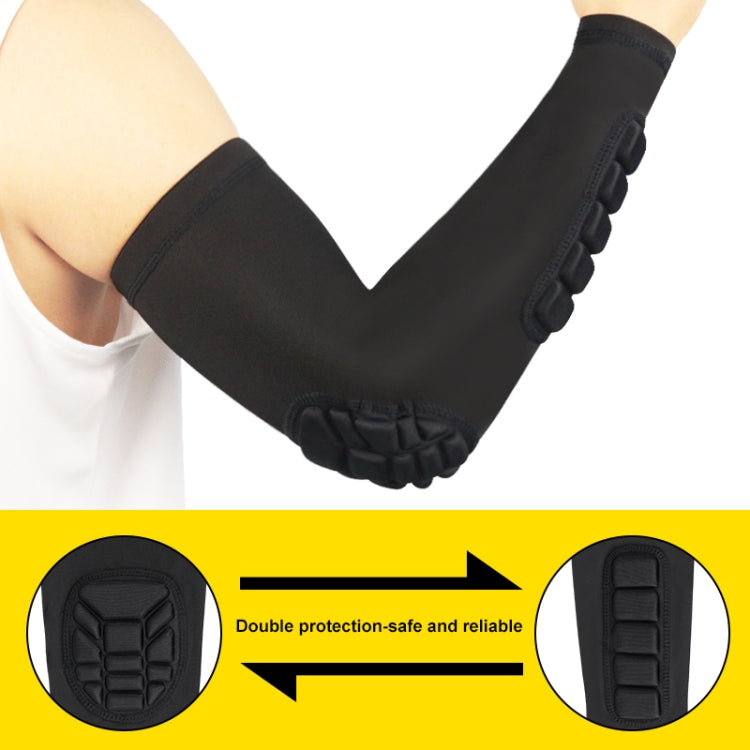 Manicotto da basket cellulare anti-collisione anti-scivolo compressione gomito equipaggiamento protettivo, L, M, XL