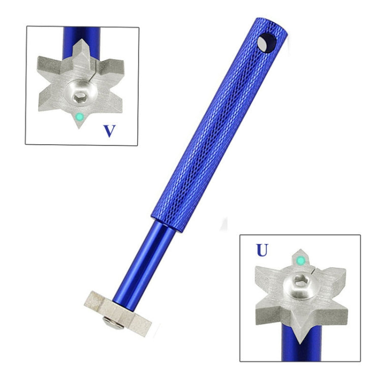 2 pezzi testa per scanalatura golf affilatura forte utensile in lega a cuneo, Sharpening Tool Blue, Sharpening Tool Black, Sharpening Tool Gold, Sharpening Tool Red, Sharpening Tool Purple, Sharpening Tool White