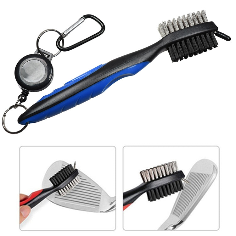 Set di pulizia per spazzole per la pulizia delle fessure delle palline per mazze da golf da 2 pezzi, ZY-0021  Brush Blue, ZY-0021 Brush Black, ZY-0021 Brush Green, ZY-0021 Brush Red, ZY-0021 Brush Orange