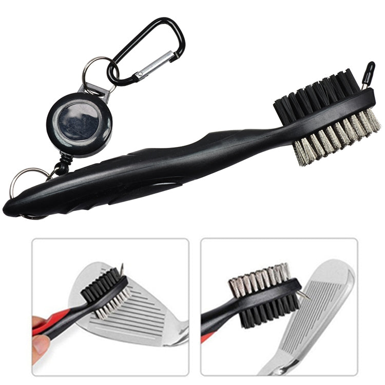 Set di pulizia per spazzole per la pulizia delle fessure delle palline per mazze da golf da 2 pezzi, ZY-0021  Brush Blue, ZY-0021 Brush Black, ZY-0021 Brush Green, ZY-0021 Brush Red, ZY-0021 Brush Orange