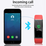 ID115 Plus Smart Bracciale Fitness Cardiofrequenzimetro Pedometro Pressione sanguigna Salute Corsa Sport SmartWatch per IOS Android, ID115 Plus Black, ID115 Plus Purple, ID115 Plus Blue, ID115 Plus Red, ID115 Plus Dark Blue