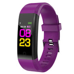 ID115 Plus Smart Bracciale Fitness Cardiofrequenzimetro Pedometro Pressione sanguigna Salute Corsa Sport SmartWatch per IOS Android, ID115 Plus Black, ID115 Plus Purple, ID115 Plus Blue, ID115 Plus Red, ID115 Plus Dark Blue