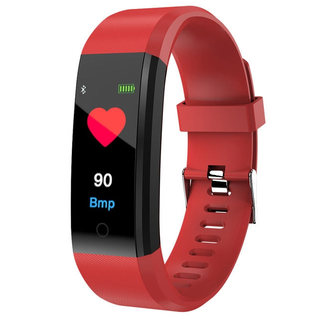 ID115 Plus Smart Bracciale Fitness Cardiofrequenzimetro Pedometro Pressione sanguigna Salute Corsa Sport SmartWatch per IOS Android, ID115 Plus Black, ID115 Plus Purple, ID115 Plus Blue, ID115 Plus Red, ID115 Plus Dark Blue