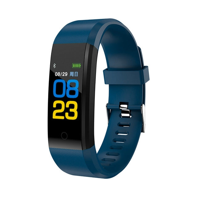 ID115 Plus Smart Bracciale Fitness Cardiofrequenzimetro Pedometro Pressione sanguigna Salute Corsa Sport SmartWatch per IOS Android, ID115 Plus Black, ID115 Plus Purple, ID115 Plus Blue, ID115 Plus Red, ID115 Plus Dark Blue