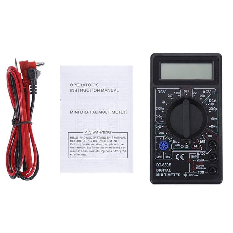 Multimetro digitale portatile DT-830B tester universale con display LCD TBD050694101B M445
