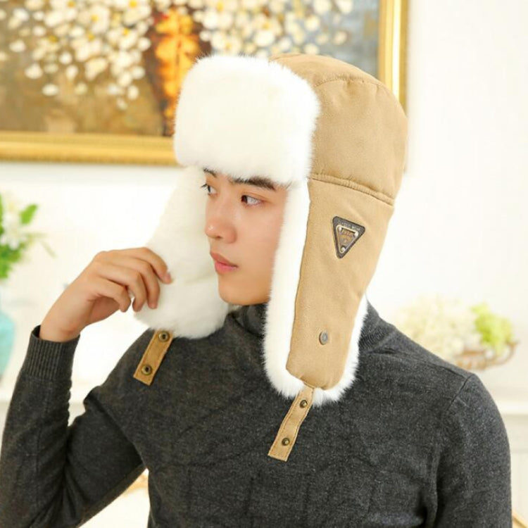 Cappelli da volo con cappuccio caldo antivento da viaggio autunnale e invernale, L（58-60cm）