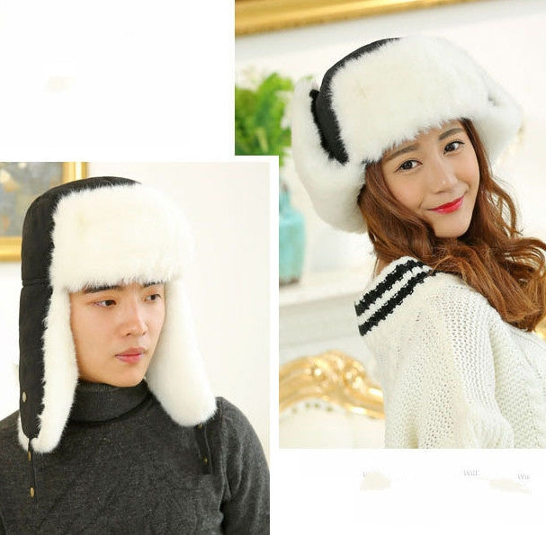Cappelli da volo con cappuccio caldo antivento da viaggio autunnale e invernale, L（58-60cm）