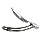 2 pezzi da campeggio all'aperto escursionismo in acciaio inox, cucchiaio, forchetta in metallo, stoviglie, forchetta, picnic, cucchiaio pieghevole