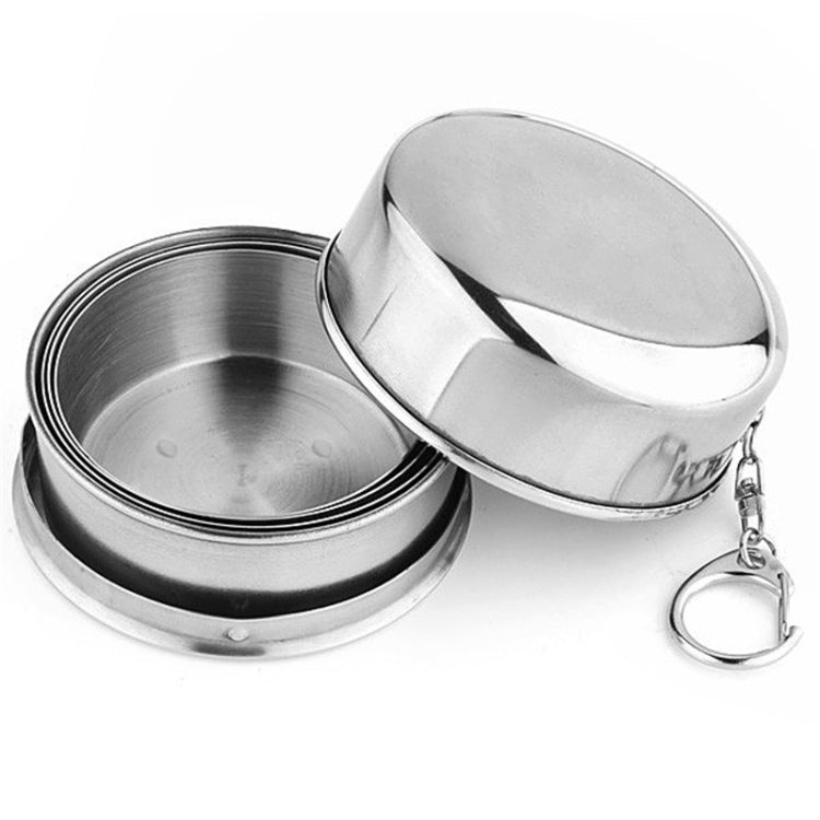 Tazza pieghevole da campeggio in acciaio inossidabile Tazza da viaggio per campeggio all'aperto Tazza pieghevole portatile, S 60ML, M 150ML, L 250ML