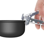 Pentola da campeggio Pan Gripper Maniglia Ciotola Gripper Pentole da esterno Stoviglie Pentola anti-caldo Gripper Braccio Supporto Picnic Home
