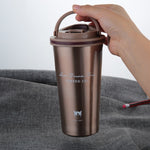Tazza thermos sottovuoto per ufficio con tazza da caffè regalo creativo portatile in acciaio inossidabile da 500 ml