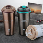 Tazza thermos sottovuoto per ufficio con tazza da caffè regalo creativo portatile in acciaio inossidabile da 500 ml