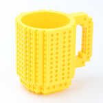 Design creativo con blocchi di costruzione Tazza da latte creativa Tazza da caffè Porta acqua potabile in mattoni da costruire, 301-400ml