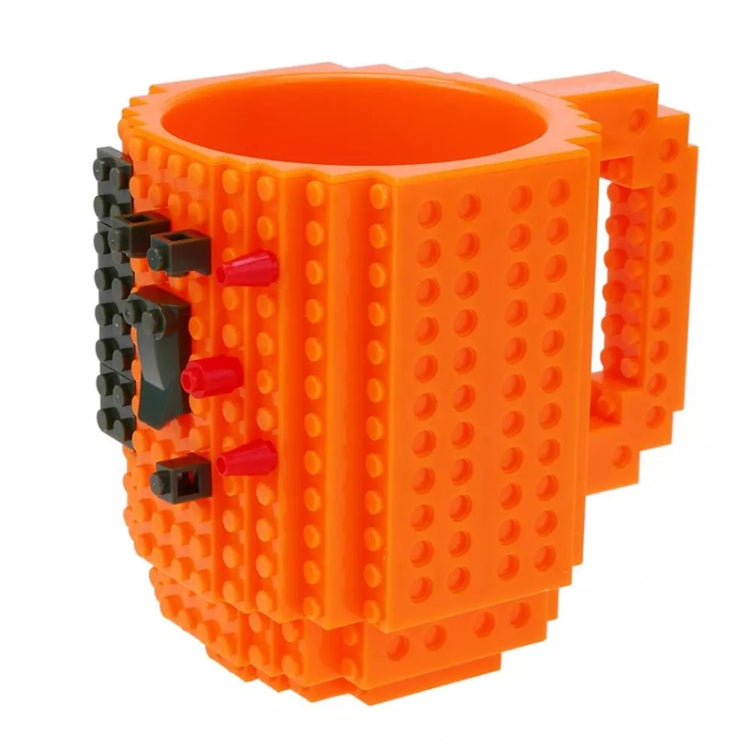 Design creativo con blocchi di costruzione Tazza da latte creativa Tazza da caffè Porta acqua potabile in mattoni da costruire, 301-400ml