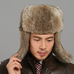 Cappello bomber da uomo in pelliccia di coniglio spessa e calda autunno e inverno, Black L, Black XL, Brown L, Brown XL, Gray L, Gray XL, Black XXL, Brown XXL, Gray XXL, Black XXXL, Brown XXXL, Gray XXXL
