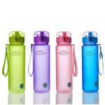 Bottiglie portatili per escursioni in bottiglia d'acqua sportiva a prova di perdite, 400ml, 560ml