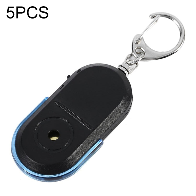 5 pezzi portatile anti-smarrimento allarme chiave finder wireless fischio suono LED localizzatore di luce