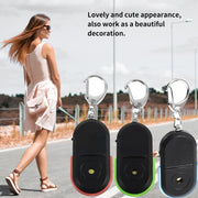 5 pezzi portatile anti-smarrimento allarme chiave finder wireless fischio suono LED localizzatore di luce