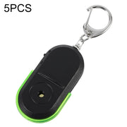5 pezzi portatile anti-smarrimento allarme chiave finder wireless fischio suono LED localizzatore di luce