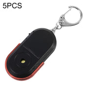 5 pezzi portatile anti-smarrimento allarme chiave finder wireless fischio suono LED localizzatore di luce