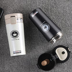 Boccette per vuoto a doppia parete in acciaio inossidabile da 380 ml Tazza termica per auto, caffè, tè, tazza da viaggio, bottiglia termica, 380ml