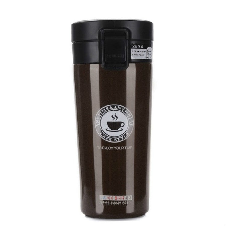 Boccette per vuoto a doppia parete in acciaio inossidabile da 380 ml Tazza termica per auto, caffè, tè, tazza da viaggio, bottiglia termica, 380ml