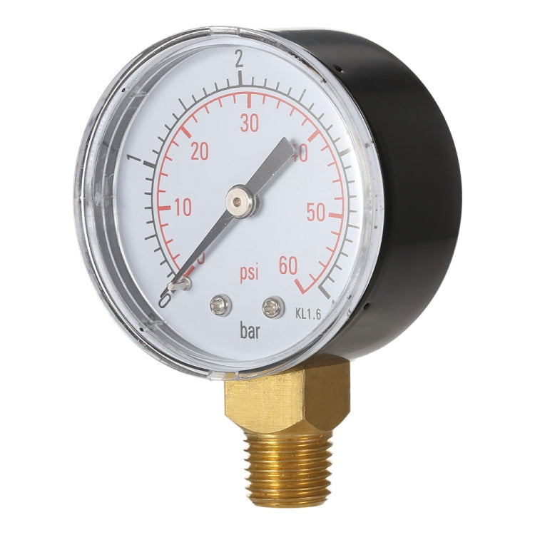 Manometro idraulico del filtro della piscina antiurto in acciaio inossidabile, Pressure Gauge