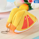 Borsa femminile portamonete in peluche regalo con portafoglio di frutta carina