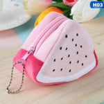Borsa femminile portamonete in peluche regalo con portafoglio di frutta carina