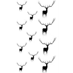 Adesivo per tatuaggio temporaneo impermeabile nero classico da 10 pezzi