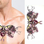 2 adesivi per tatuaggi temporanei impermeabili a braccio completo piccoli