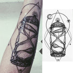 2 adesivi per tatuaggi temporanei impermeabili a braccio completo piccoli