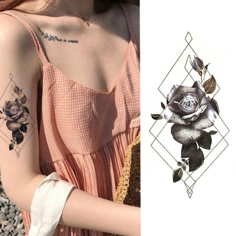 2 adesivi per tatuaggi temporanei impermeabili a braccio completo piccoli