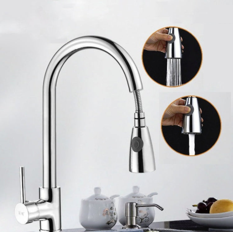 Rubinetto Estraibile Da Cucina Rubinetto Girevole A Scomparsa Per La Casa Calda E Fredda In Acciaio Inossidabile 304, Electroplated Copper, Brushed Copper, Stainless Steel Black, Plating 304, Copper Plating + Water Stop