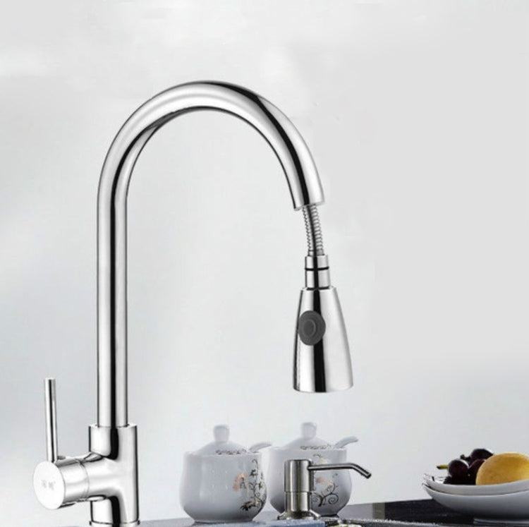 Rubinetto Estraibile Da Cucina Rubinetto Girevole A Scomparsa Per La Casa Calda E Fredda In Acciaio Inossidabile 304, Electroplated Copper, Brushed Copper, Stainless Steel Black, Plating 304, Copper Plating + Water Stop