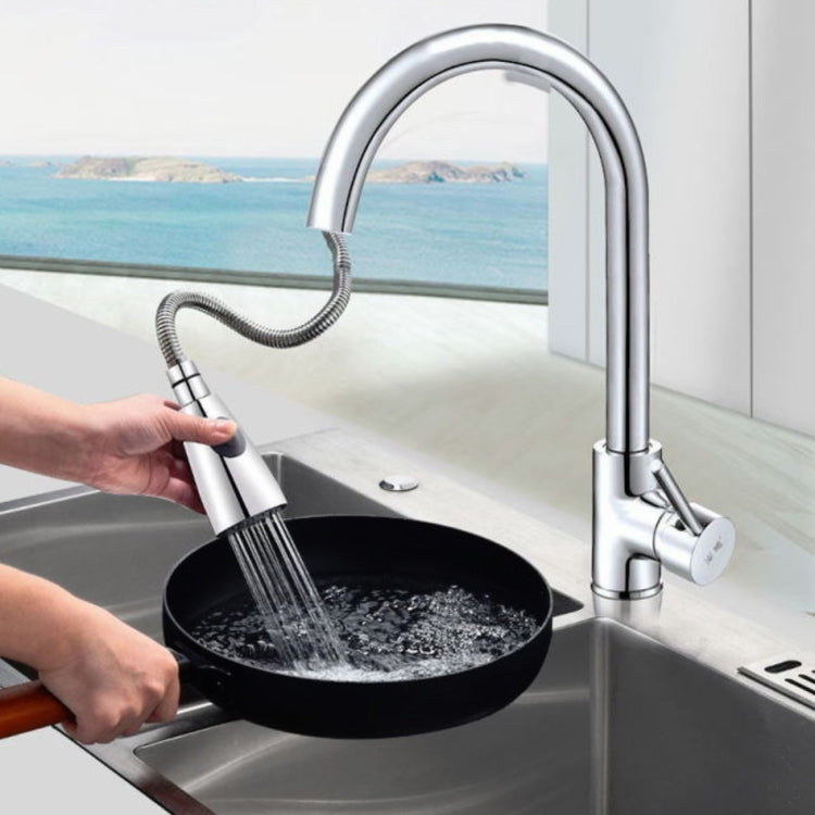 Rubinetto Estraibile Da Cucina Rubinetto Girevole A Scomparsa Per La Casa Calda E Fredda In Acciaio Inossidabile 304, Electroplated Copper, Brushed Copper, Stainless Steel Black, Plating 304, Copper Plating + Water Stop